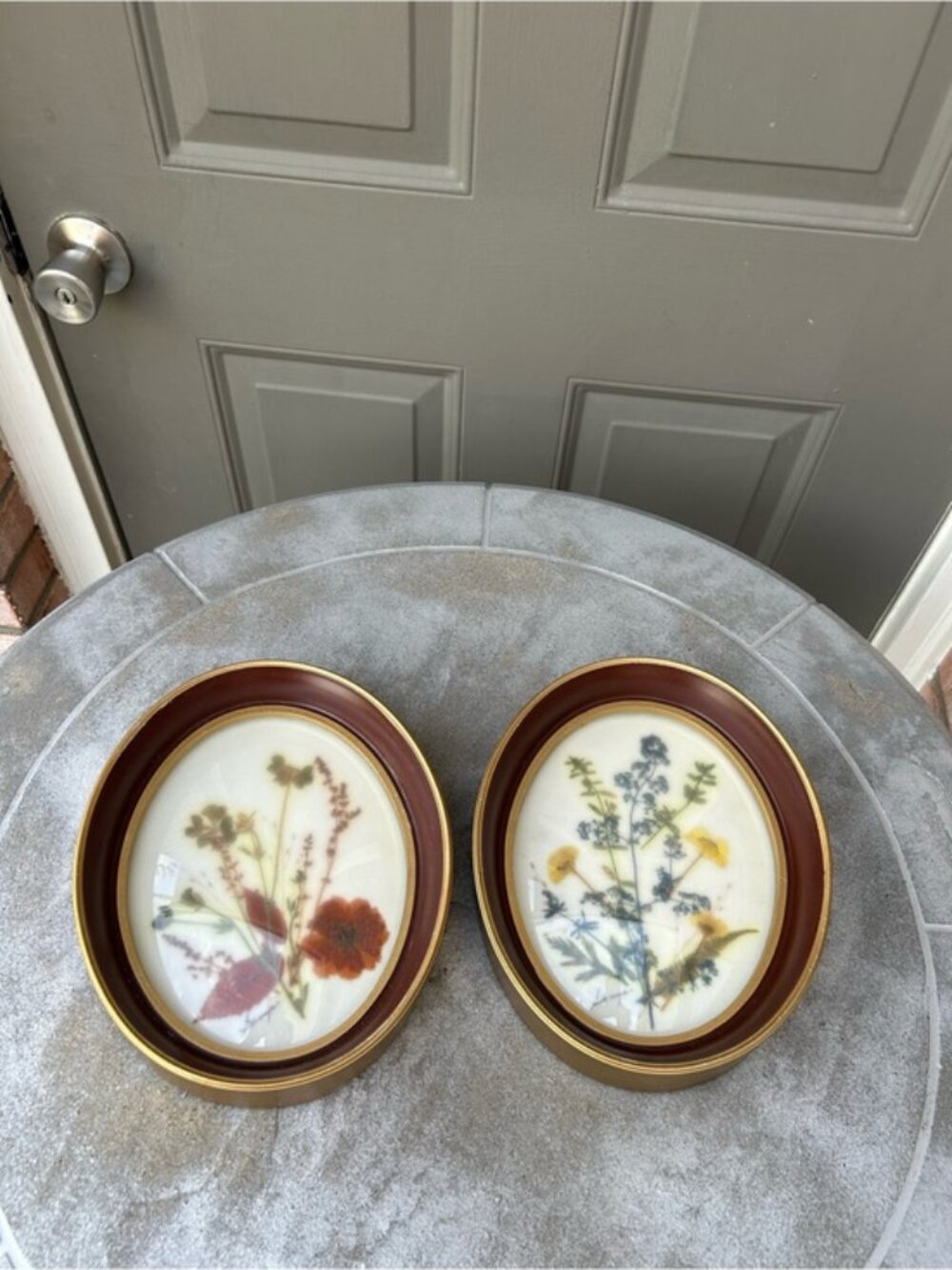Pressed Botanical Prints, Oval Frame Wall Art - Picture 5 of 8